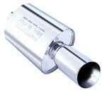 Borla Boomer Muffler Thumper Oval 2-1/4in In 4in Side Round Out for offroad performance upgrades