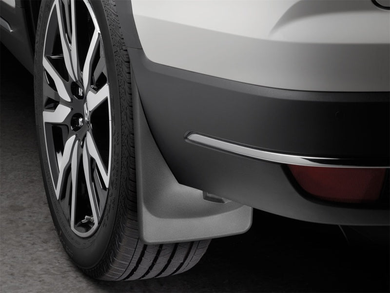 WeatherTech 2019+ Honda Pilot Rear No Drill MudFlaps - Black Secondary image