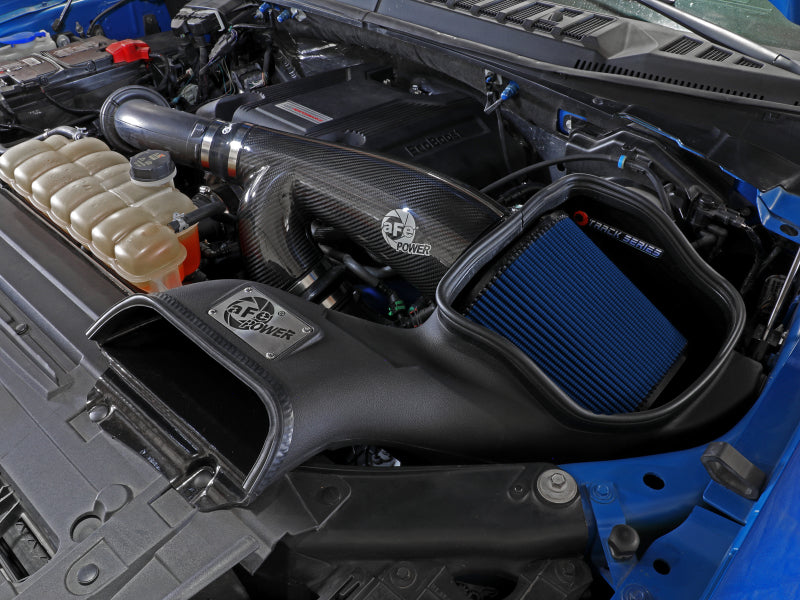 aFe 17-20 Ford F-150/Raptor Track Series Carbon Fiber Cold Air Intake System With Pro 5R Filters Secondary image