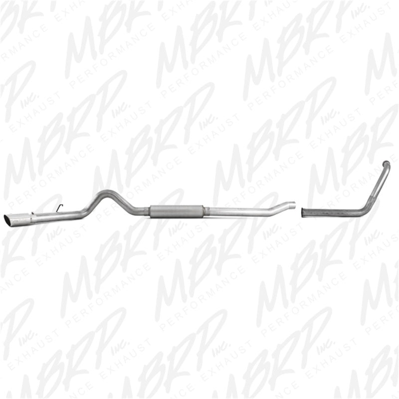 MBRP 2003-2007 Ford F-250/350 6.0L EC/CC Turbo Back Single Side (Stock Cat) Secondary image