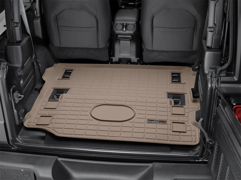 WeatherTech 2018+ Jeep Wrangler JL Cargo Liner - Tan Secondary image