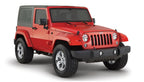 Bushwacker 07-18 Jeep Wrangler Pocket Style Flares 2pc Fits 2-Door Sport Utility Only - Black on red Jeep Wrangler
