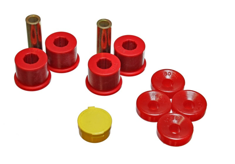 Energy Suspension 99-00 Honda Civic Si Red Front Shock Bushing Set Secondary image