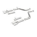 MagnaFlow Axle-Back, SS, 2.5in, Quad Split Rear 3.5in Tip 2015 Dodge Challenger 3.6L V6 exhaust system components