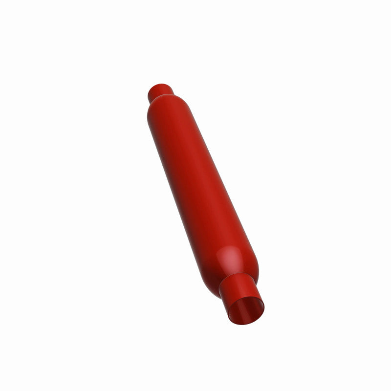MagnaFlow Muffler Red Pack Series Glasspack 3.5in Rd 22in Body Length 2in/2in Inlet/Outlet for offroad performance upgrades