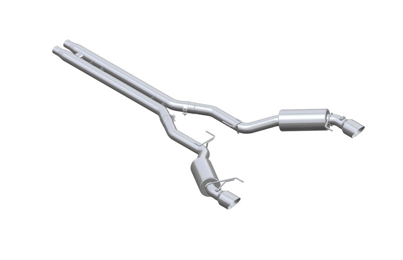 MBRP 15-17 Ford Mustang GT 5.0 3in Cat Back Dual Split Rear Race Version 4.5in Tips - T409 Secondary image