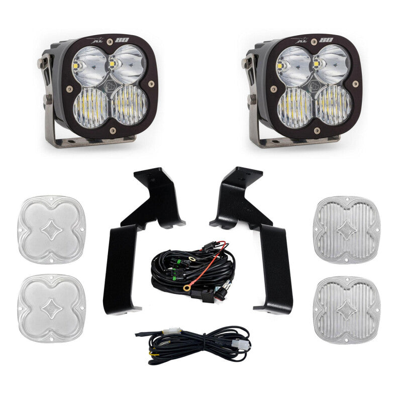 Baja Designs 21-25 Ford Raptor (Base/37/R) XL 80 A-Pillar Kit with offroad lighting components