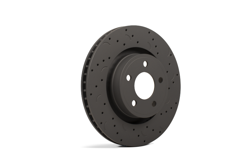 Hawk Talon 2007 Mazda 3 Mazdaspeed Drilled and Slotted Front Brake Rotor Set Secondary image