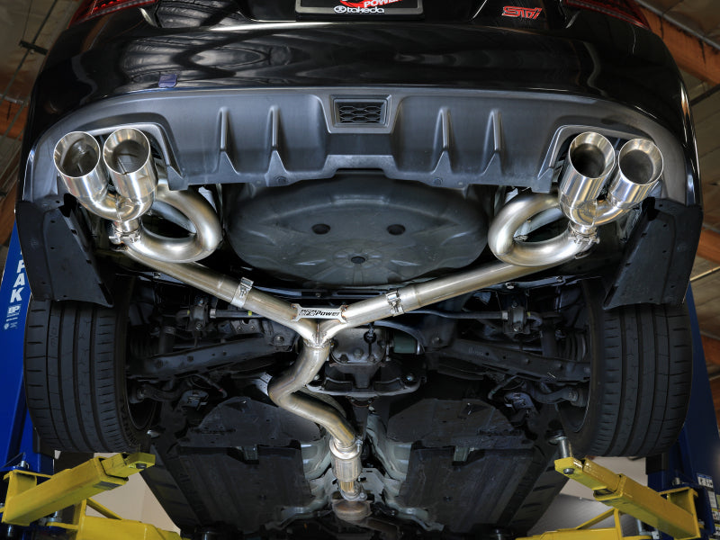 aFe Subaru WRX/STi 15-21 H4-2.0/2.5L Takeda 3in to 2-1/2in Stnlss Cat-Back Exhaust w/ Polished Tip Secondary image