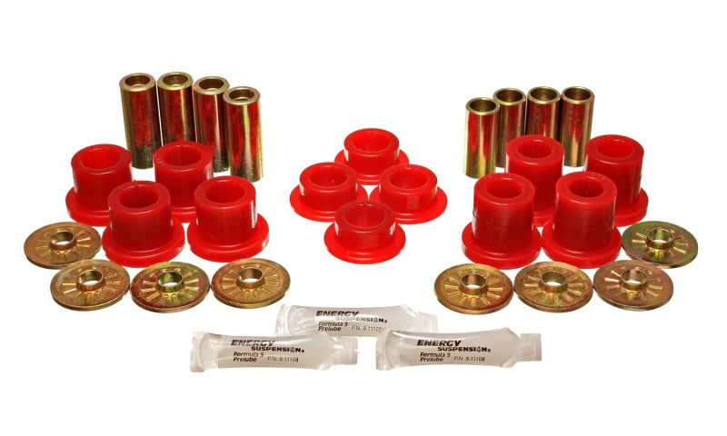 Energy Suspension 92-02 Dodge Viper Red Front Control Arm Bushing Set for offroad performance upgrades.