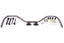 Hellwig 07-14 Chevrolet Tahoe 2/4WD Solid Heat Treated Chromoly 1-1/4in Rear Sway Bar and installation hardware.