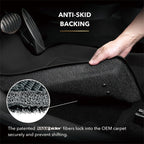 3D MAXpider 2014-2020 BMW 4 Series F32/F33/F36 Kagu 1st Row Floormat - Black with anti-skid backing for secure fit.