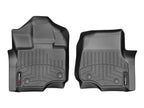WeatherTech 15 Ford F-150 (Supercrew and Supercab Only) Front FloorLiners - Black, durable floor protection for trucks.