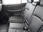 WeatherTech Child Car Seat Protector - Black (Individually Boxed) installed in car seat.