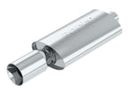 Borla Boomer Muffler Thumper Oval 2-1/4in In 4in Side Round Out for offroad truck accessories online.