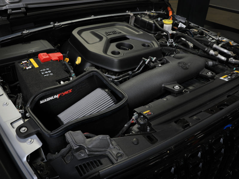 aFe 24-25 Jeep Wrangler JL 4XE L4 2.0L Magnum FORCE Stage-2 Cold Air Intake w/ Pro DRY S Filter Secondary image