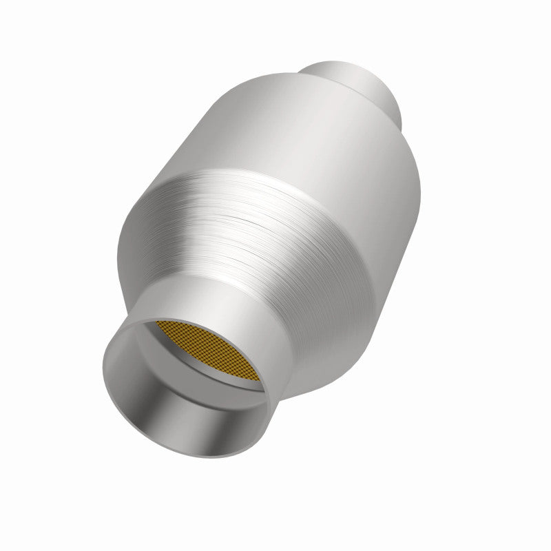 MagnaFlow Conv Univ 2.25in Inlet/Outlet Center/Center Round for offroad performance upgrades