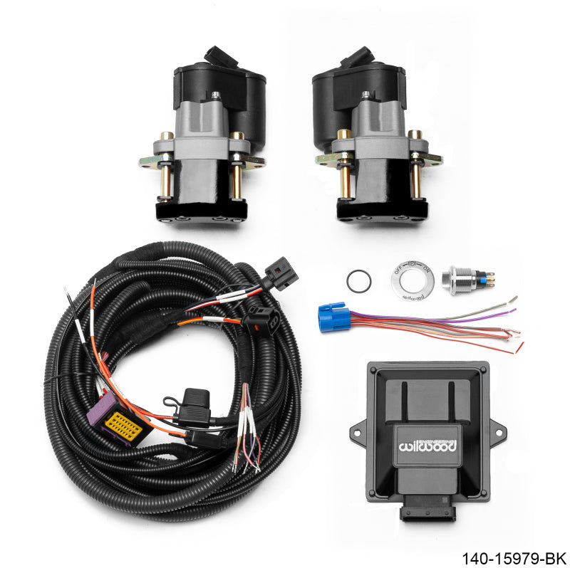 Wilwood Electronic Parking Brake Rear Retrofit Kit - 0.810in Rotor Black Secondary image