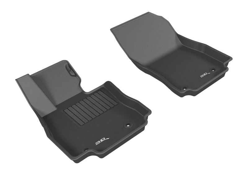 3D MAXpider 2016-2020 Toyota/Scion Yaris/Yaris Ia/Ia Kagu 1st Row Floormat - Black - Durable all-weather floor protection