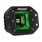 Rigid Industries Radiance+ Scene RGBW Flush Mount - Pair with green backlight for offroad lighting and electrical enhancements.