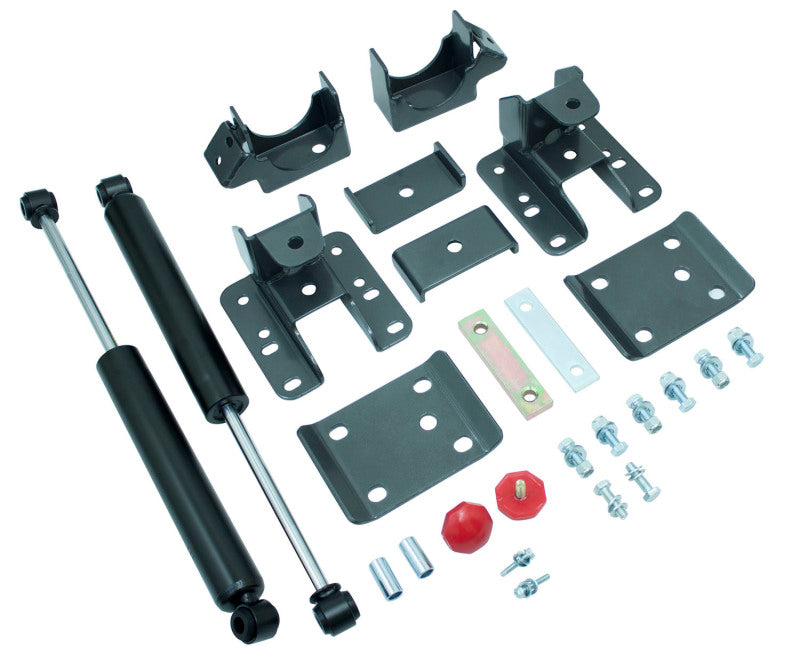 MaxTrac 07-16 GM C/K1500 2WD/4WD 5-6in Rear Adj. Lowering Flip Kit components