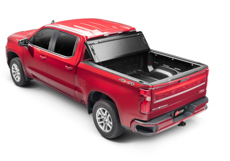 BAK 19-20 Chevy Silverado 5ft 8in Bed (New Body Style) BAKFlip G2 on red truck