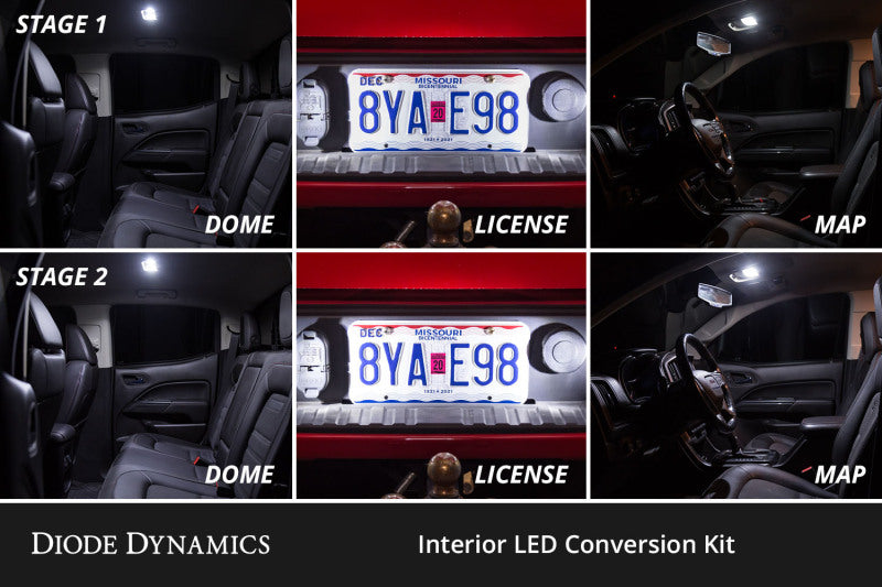 Diode Dynamics 04-12 Chevrolet Colorado Interior LED Kit Cool White Stage 1 Secondary image