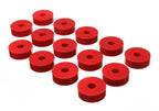 Energy Suspension 55-73 Jeep CJ5/CJ7/CJ8 Scrambler Red Body (Cab) Mount Set for offroad performance upgrades