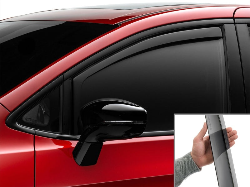 WeatherTech 17-24 Chrysler Pacifica (Incl. Hybrid) Front Side Window Deflectors - Dark Tint Secondary image