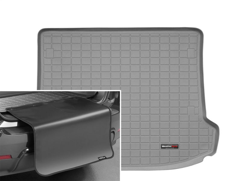 WeatherTech 10+ Cadillac SRX Cargo Liner w/ Bumper Protector - Grey Secondary image