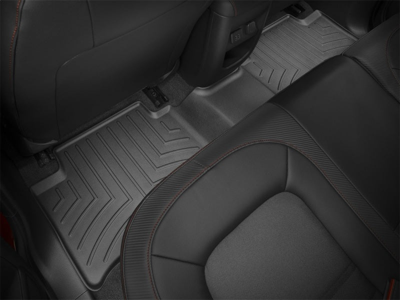 WeatherTech 15+ Chevy Colorado Rear FloorLiner - Black interior view