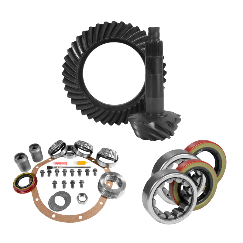 Yukon Gear 8.875in GM 12T 3.42 Rear Ring & Pinion Install Kit Axle Bearings and Seals Secondary image