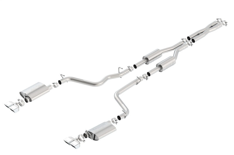 Borla 09-14 Dodge Challenger R/T 5.7L RWD 2Dr. Dual Rctgl. Angle S-Type CB Exhaust - Rear Split Exit Secondary image