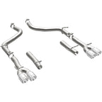 MagnaFlow Axle-Back, SS, 2.5in, Quad Split Rear 3.5in Tip 2015 Dodge Challenger 3.6L V6 exhaust system parts