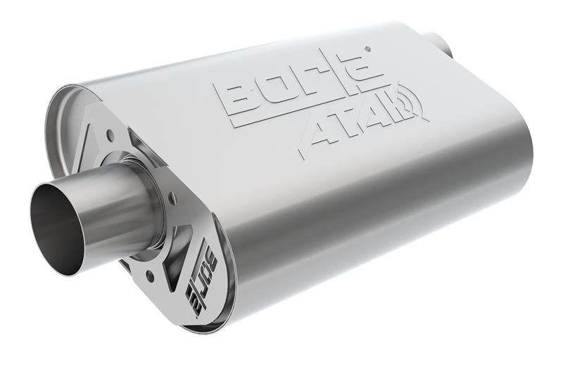 Borla CrateMuffler SBC Hot 350/383 3 inch Offset/Center 14in x 4.35in x 9in Oval Muffler for performance offroad parts