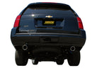 Gibson 10-19 Chevrolet Tahoe LS 5.3L 2.25in Cat-Back Dual Split Exhaust - Stainless installed on black Tahoe