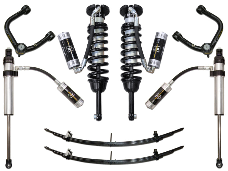 ICON 05-15 Toyota Tacoma 0-3.5in/2016+ Toyota Tacoma 0-2.75in Stg 5 Suspension System w/Tubular Uca Main image