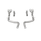 MagnaFlow Axle-Back, SS, 2.5in, Quad Split Rear 3.5in Tip 2015 Dodge Challenger 3.6L V6 performance exhaust system parts