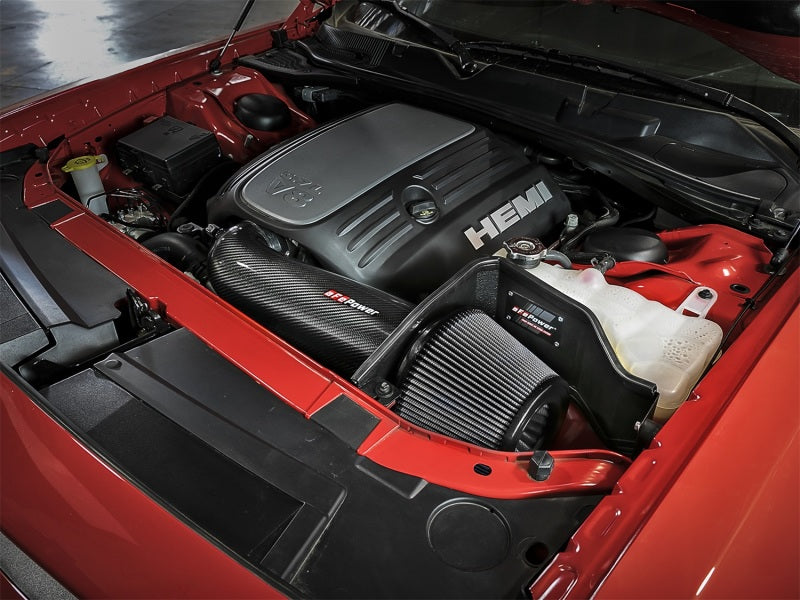 aFe POWER Magnum FORCE Carbon Fiber Stage 2 Track Series Pro Dry S CAIS - 11-18 Dodge Challenger V8 Secondary image