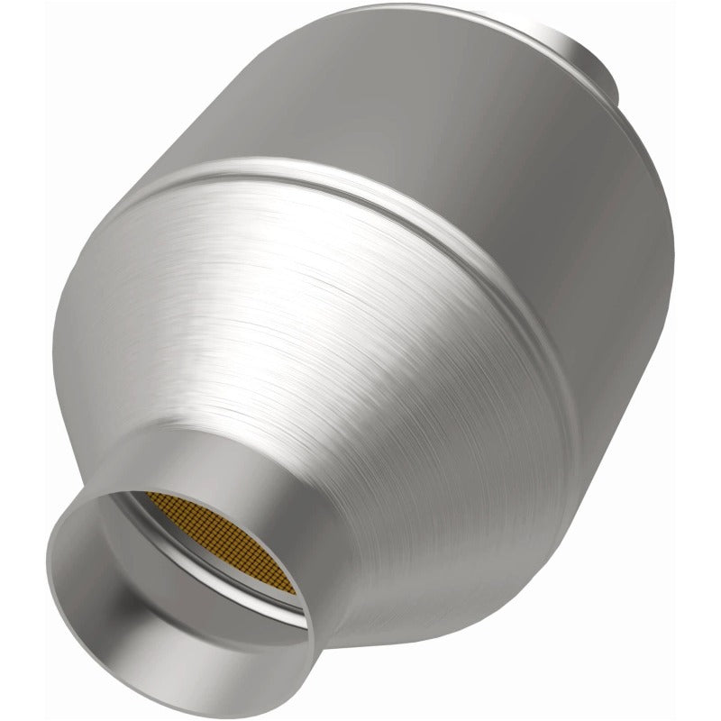 MagnaFlow Conv Universal 2.25 inch C/A 5 inch spun body catalytic converter for offroad performance upgrades.