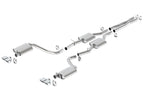 Borla 15-16 Dodge Challenger R/T 5.7L Dual Rectangle Angle Cut Dual Split Rear Exit S-Type Exhaust system components