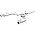MagnaFlow Cat Back, SS, 2.5in, Street, Dual Split Polished 4.5in Tips 2015 Ford Mustang Ecoboost exhaust system