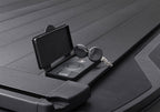 Retrax 2007-2020 Toyota Tundra CrewMax 5.5ft Bed RetraxPRO XR with Deck Rail System keys and latch close-up