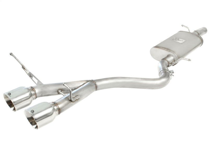 aFe MACHForce XP 2-1/2in SS-304 Cat-Back Exhausts w/ Polished Dual Tips 2008 VW Golf R32 V6-3.2L MKV Secondary image