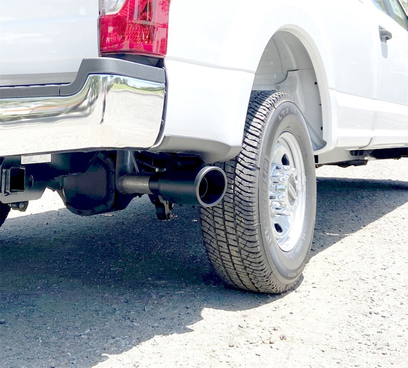 Gibson 20-21 Ford F250/F350 7.3L 3in Cat-Back Single Exhaust System Stainless - Black Elite Secondary image