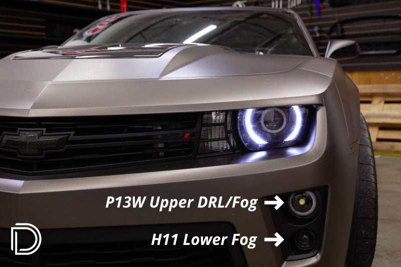Diode Dynamics 12-15 Chevrolet Camaro DRL Fog Kit ZL1 Stage 2 (P13W HP48/H11 SLF White) Secondary image