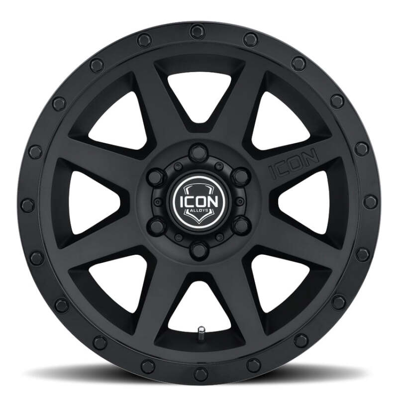 ICON Rebound 20x9 6x5.5 0mm Offset 5in BS 106.1mm Bore Double Black Wheel Secondary image