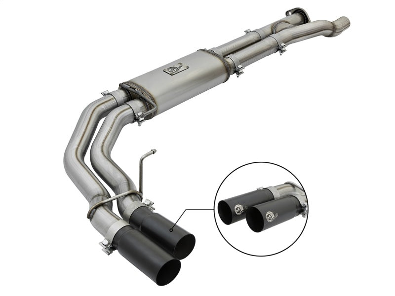aFe POWER Rebel Series 3in 409 SS Cat Back Exhaust w/ Black Tips 17 Ford F-150 Raptor V6-3.5L Secondary image