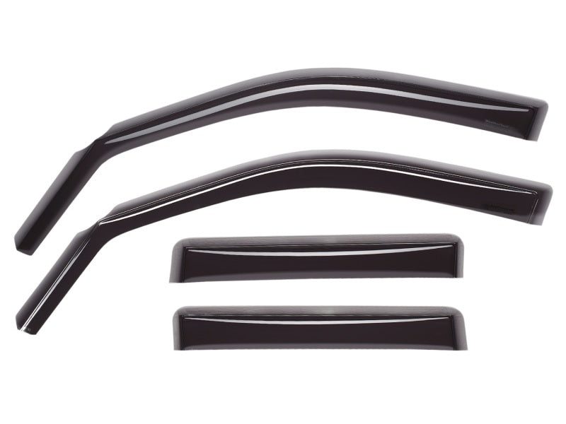 WeatherTech 2015+ Ford F-150 SuperCrew Front and Rear Side Window Deflectors - Dark Smoke Secondary image