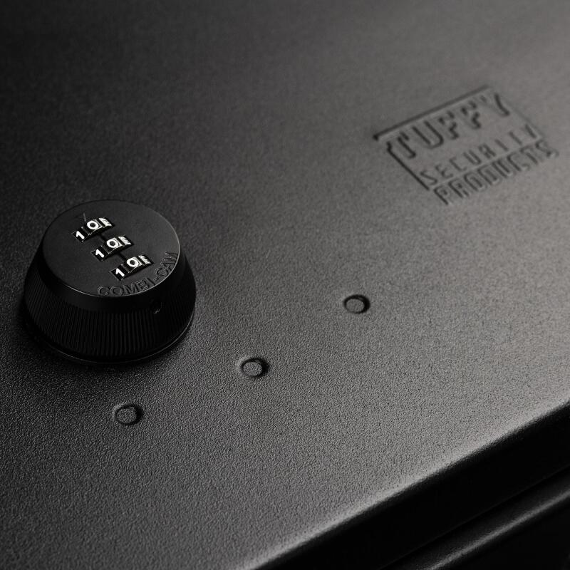 Tuffy Underseat Lockbox W/ Combo Lock For Chevrolet Silverado & Gmc Sierra Crew & Double Cab - secure combo lock close up
